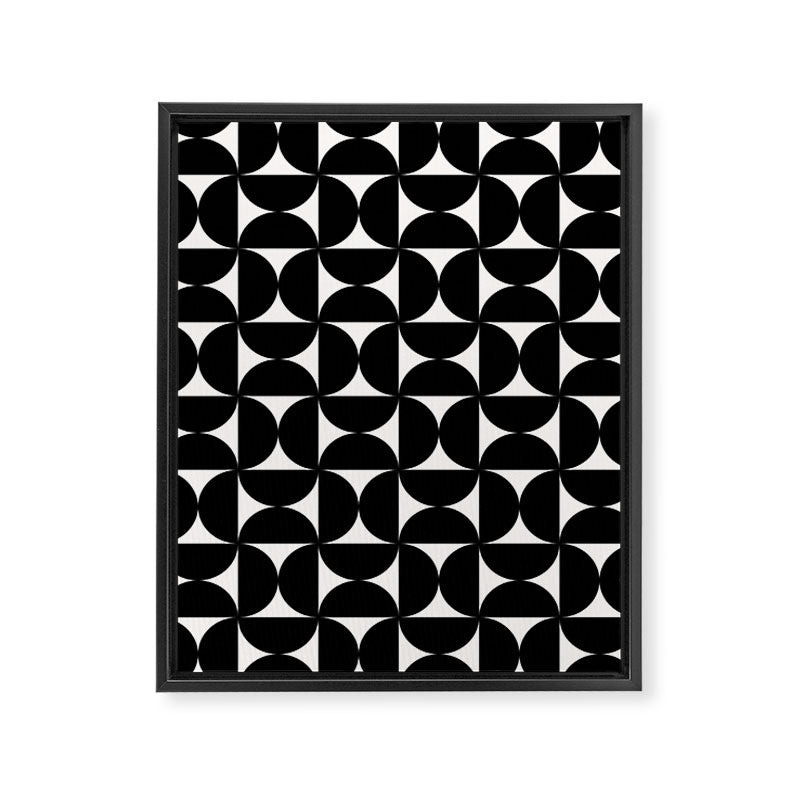 Bauhaus Mid Century Modern Geometric Pattern I Framed Canvas Print Gallery Image 8