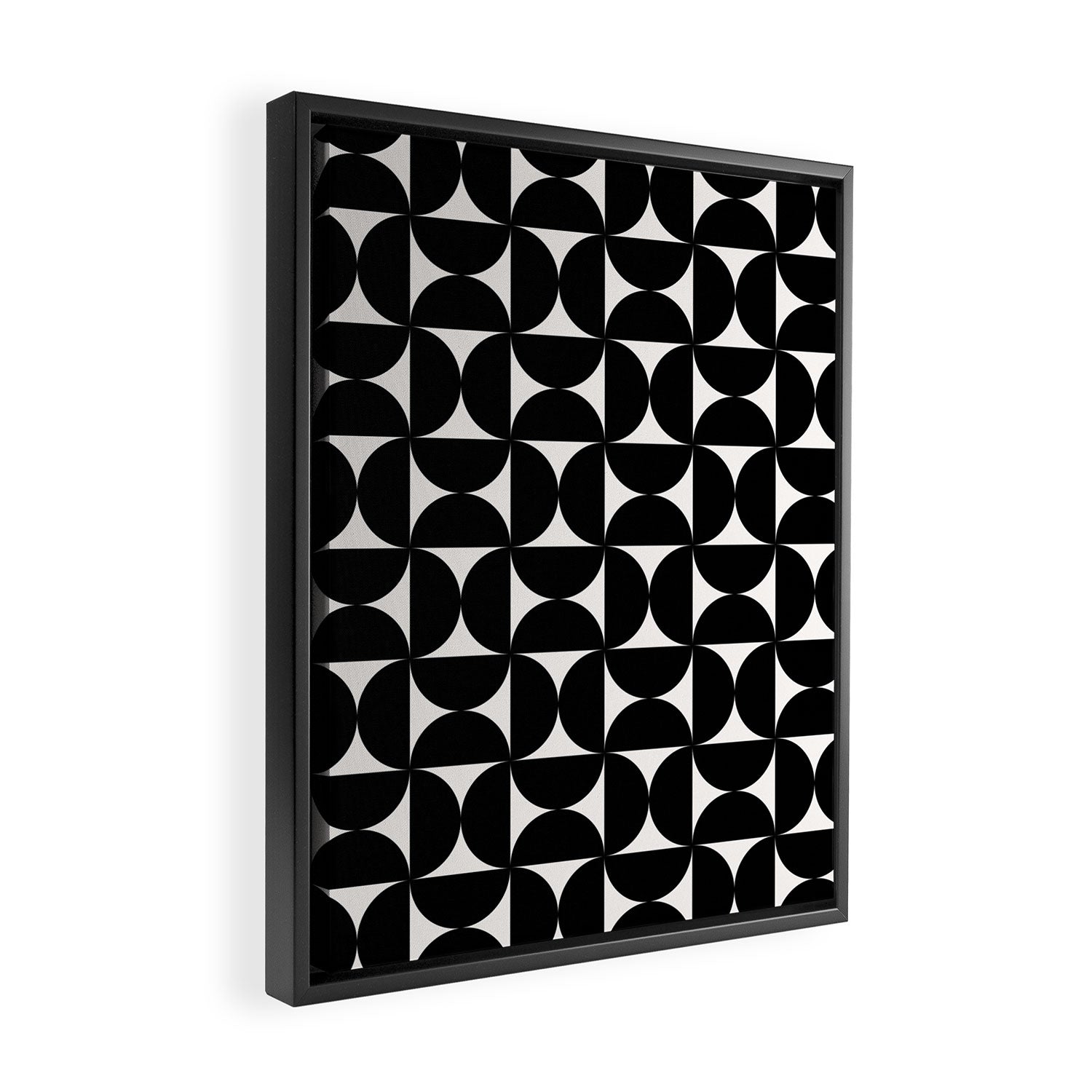 Bauhaus Mid Century Modern Geometric Pattern I Framed Canvas Print Gallery Image 2