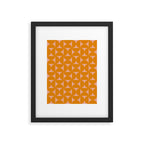 Bauhaus Mid Century Modern Geometric Pattern III Framed Art Print Gallery Image 6