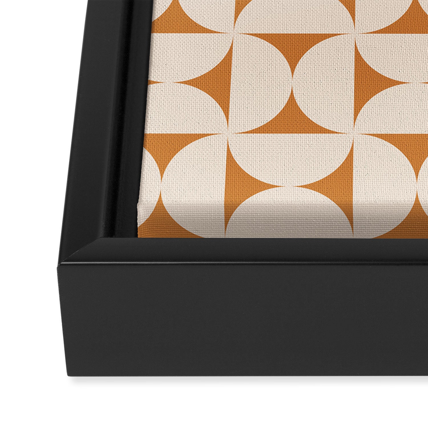 Bauhaus Mid Century Modern Geometric Pattern IX Framed Canvas Print Gallery Image 3