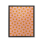 Bauhaus Mid Century Modern Geometric Pattern V Framed Canvas Print Gallery Image 8
