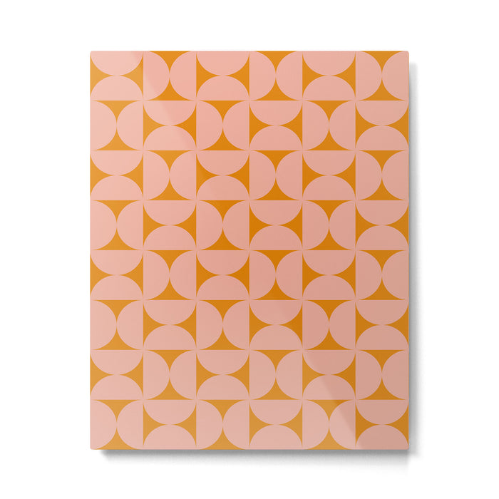 Bauhaus Mid Century Modern Geometric Pattern V Metal Print Gallery Image 1