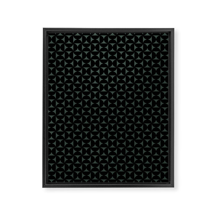 Bauhaus Mid Century Modern Geometric Pattern VI Framed Canvas Print Gallery Image 1