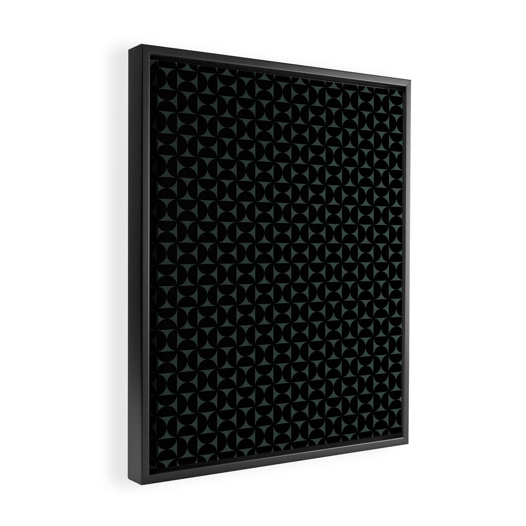 Bauhaus Mid Century Modern Geometric Pattern VI Framed Canvas Print Gallery Image 2