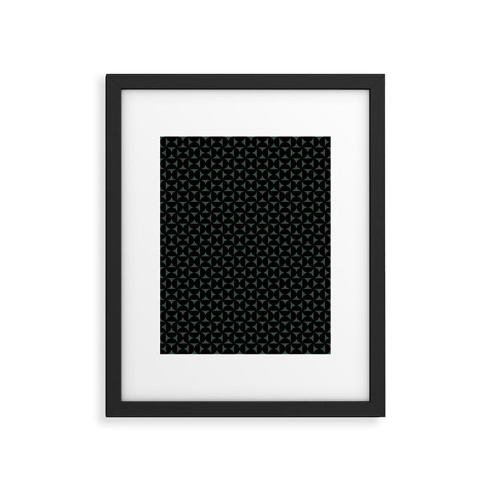 Bauhaus Mid Century Modern Geometric Pattern VI Framed Art Print Gallery Image 1