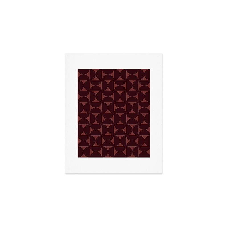 Bauhaus Mid Century Modern Geometric Pattern VII Art Print Gallery Image 1