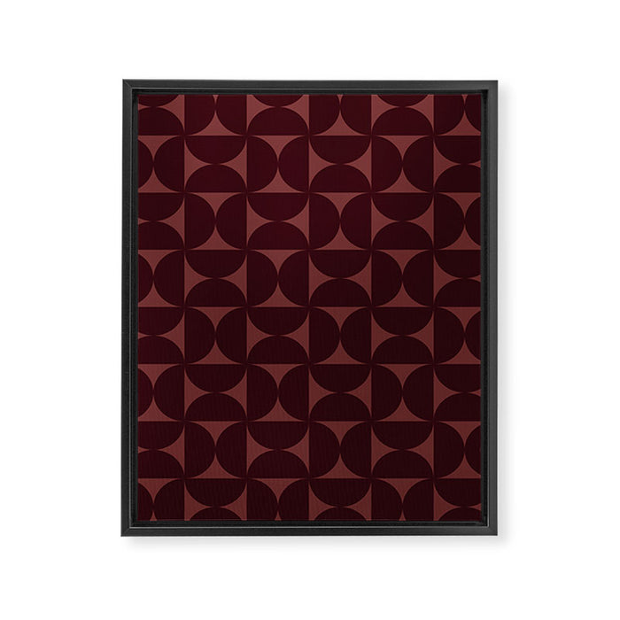 Bauhaus Mid Century Modern Geometric Pattern VII Framed Canvas Print Gallery Image 1