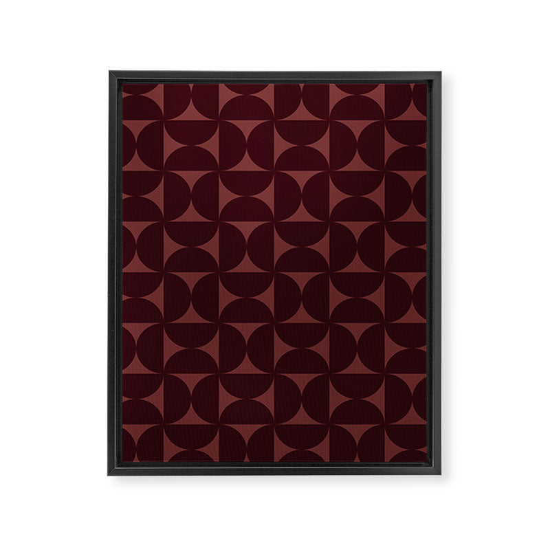 Bauhaus Mid Century Modern Geometric Pattern VII Framed Canvas Print Gallery Image 8