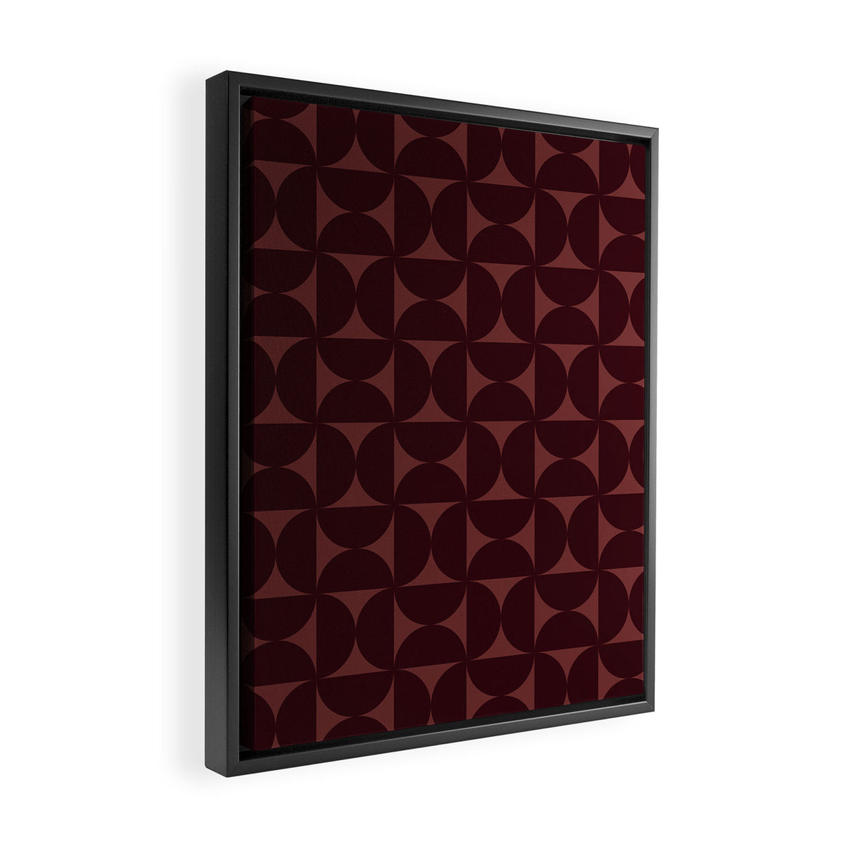 Bauhaus Mid Century Modern Geometric Pattern VII Framed Canvas Print Gallery Image 2