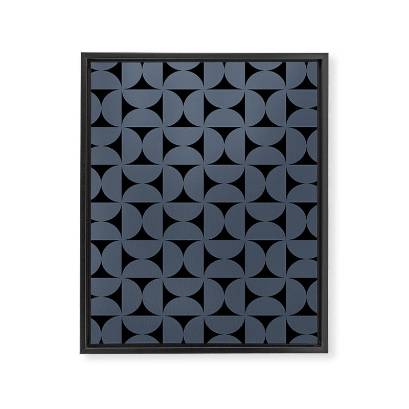 Bauhaus Mid Century Modern Geometric Pattern VIII Framed Canvas Print Gallery Image 8