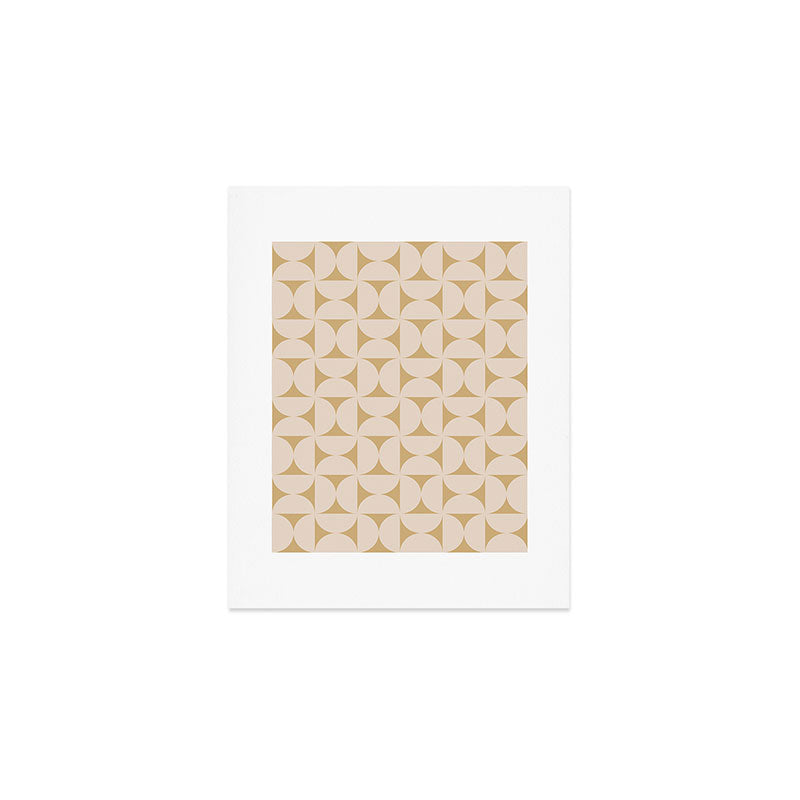 Bauhaus Mid Century Modern Geometric Pattern X Art Print Gallery Image 1