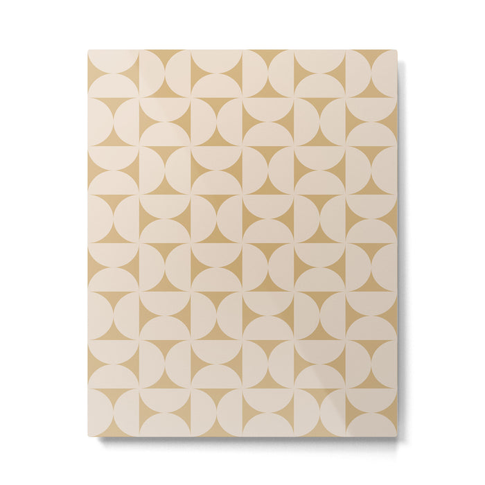 Bauhaus Mid Century Modern Geometric Pattern X Metal Print Gallery Image 1