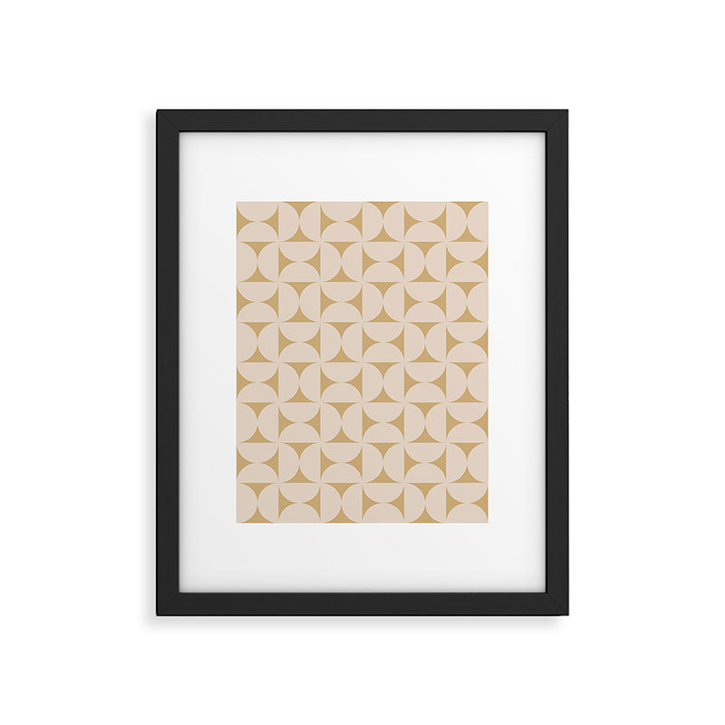 Bauhaus Mid Century Modern Geometric Pattern X Framed Art Print Gallery Image 6