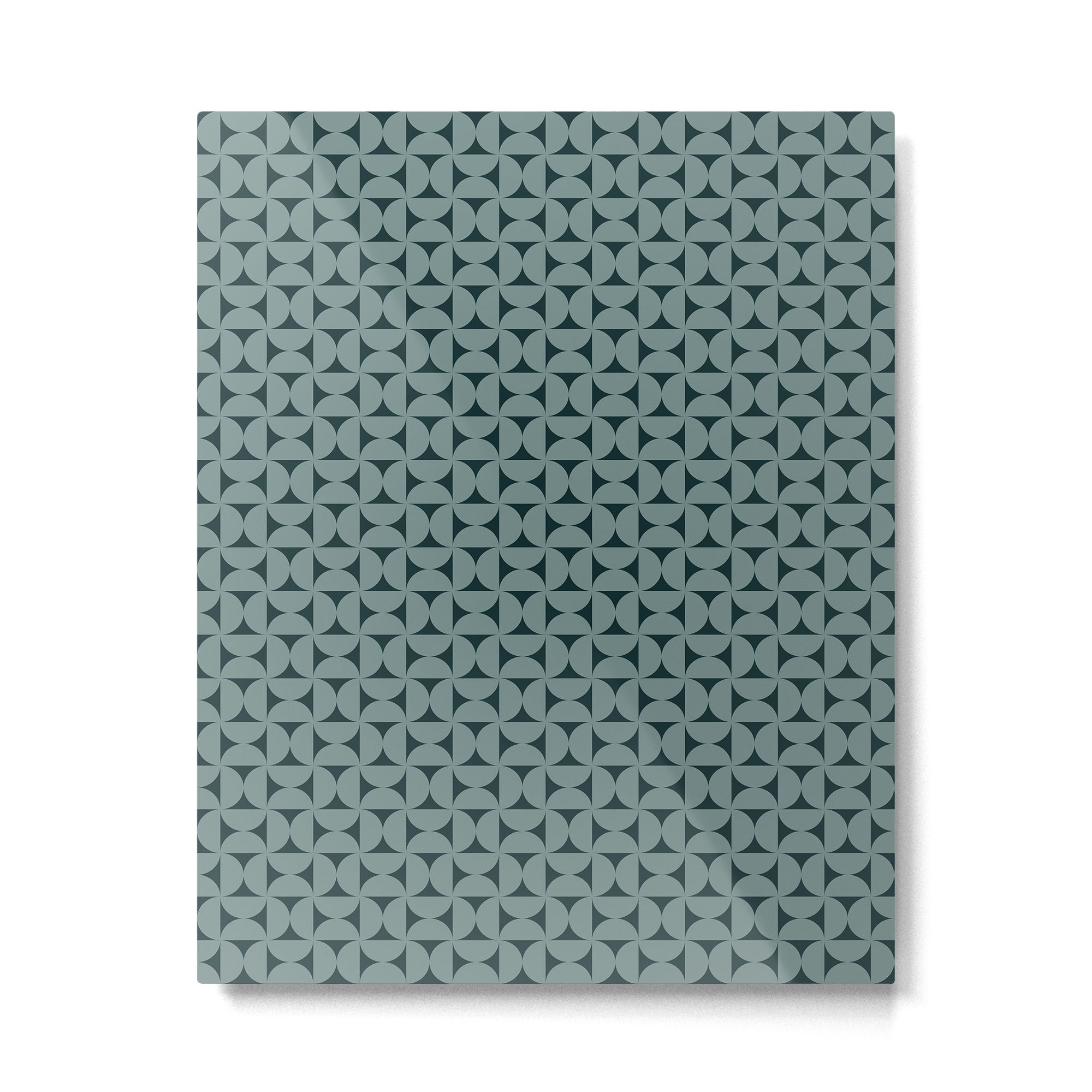 Bauhaus Mid Century Modern Geometric Pattern XI Metal Print Gallery Image 6