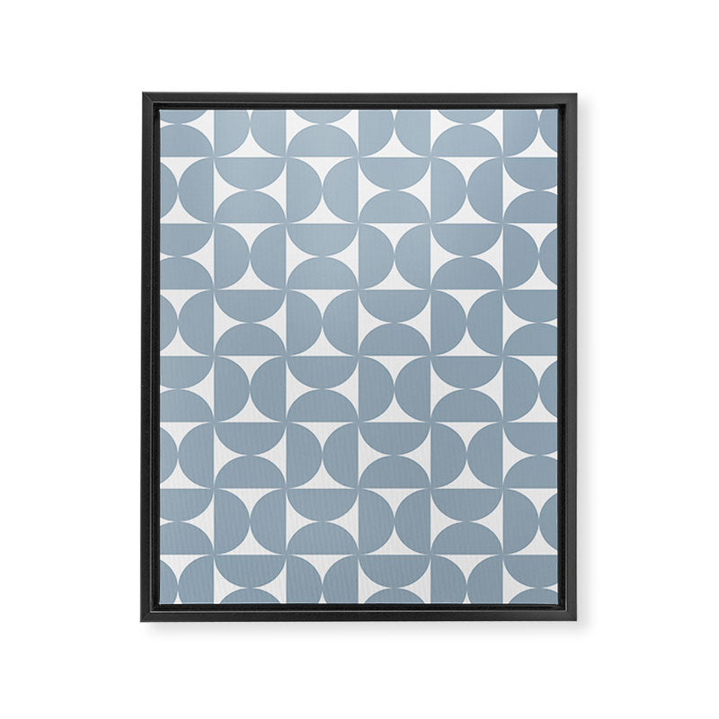 Bauhaus Mid Century Modern Geometric Pattern XII Framed Canvas Print Gallery Image 8