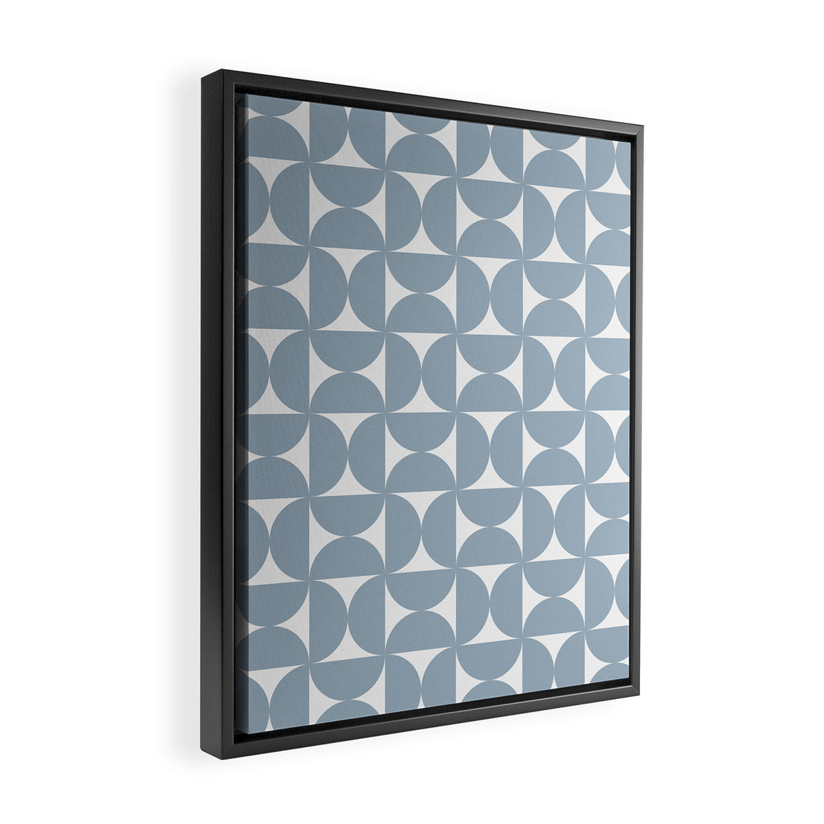 Bauhaus Mid Century Modern Geometric Pattern XII Framed Canvas Print Gallery Image 2