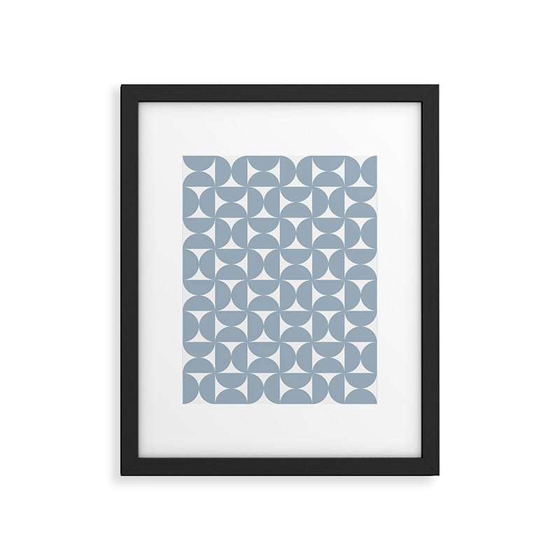 Bauhaus Mid Century Modern Geometric Pattern XII Framed Art Print Gallery Image 6