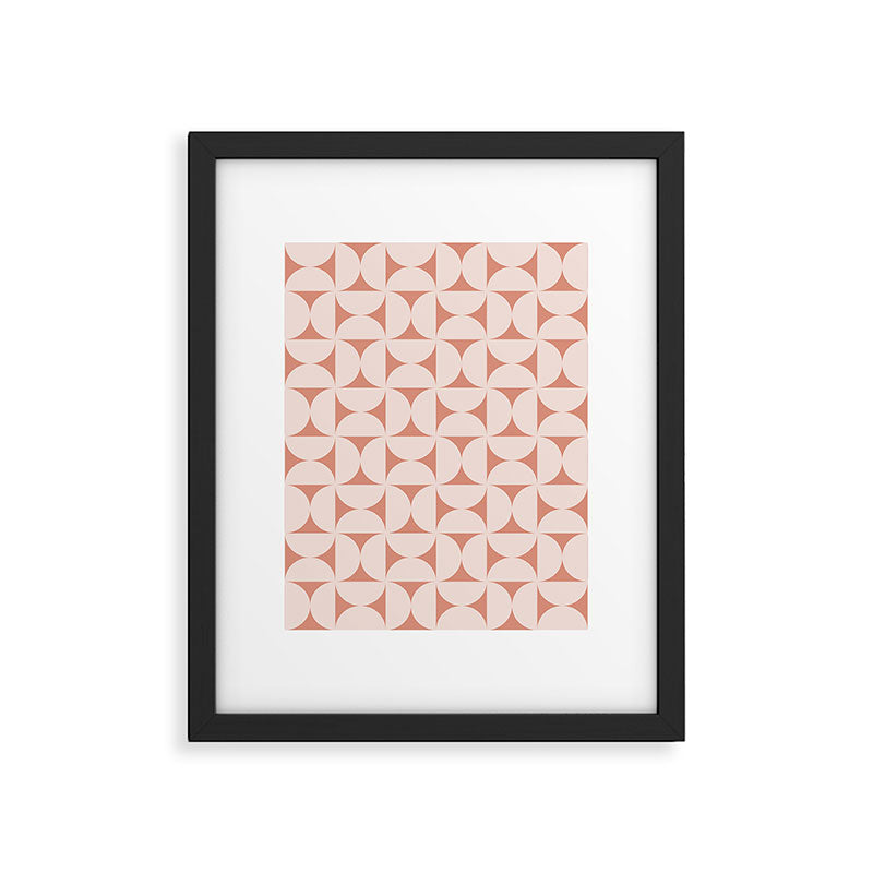 Bauhaus Mid Century Modern Geometric Pattern XIII Framed Art Print Gallery Image 6