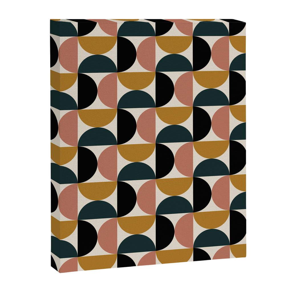 Bauhaus Mid Century Modern Geometric Pattern XIV Canvas Print Gallery Image 8