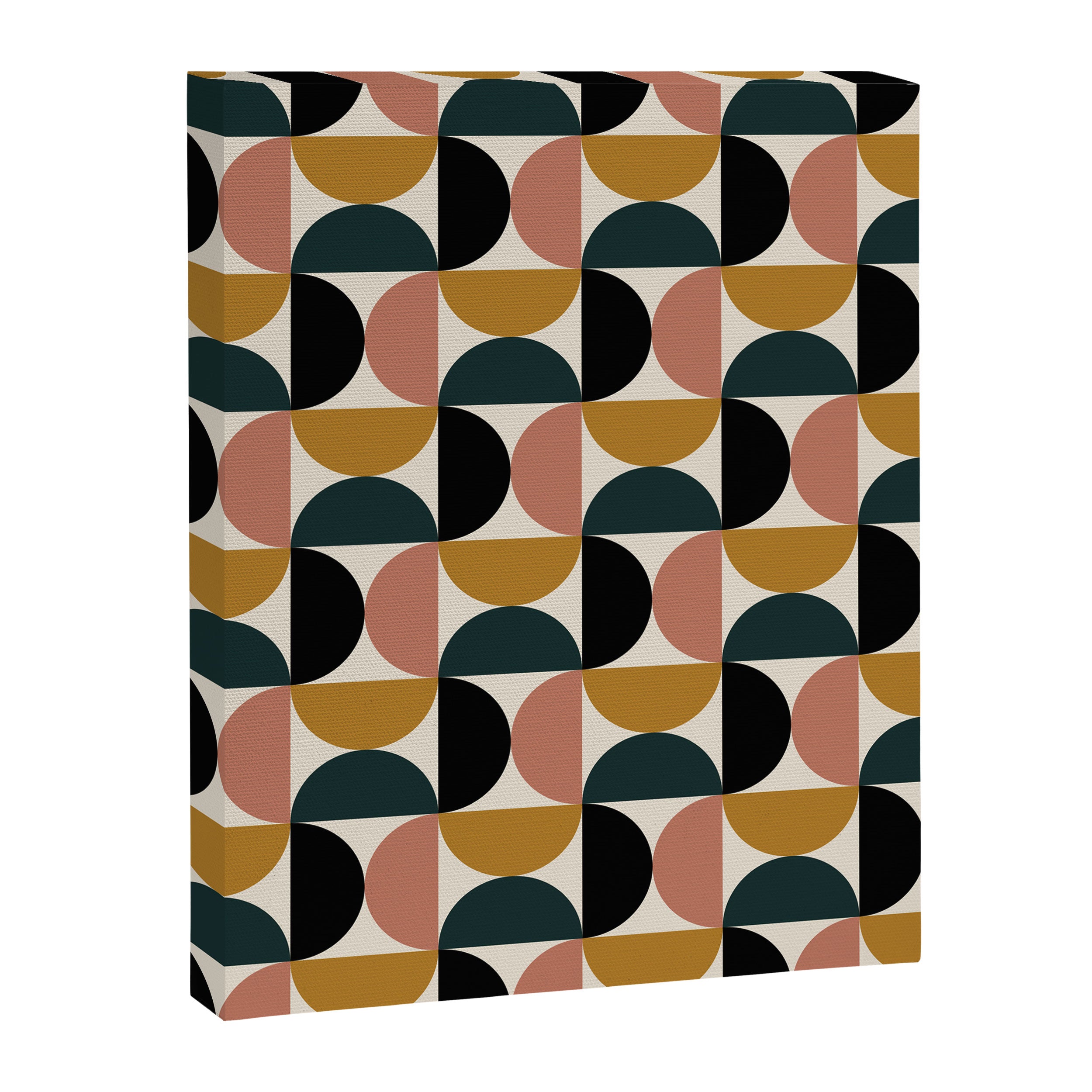 Bauhaus Mid Century Modern Geometric Pattern XIV Canvas Print Gallery Image 8