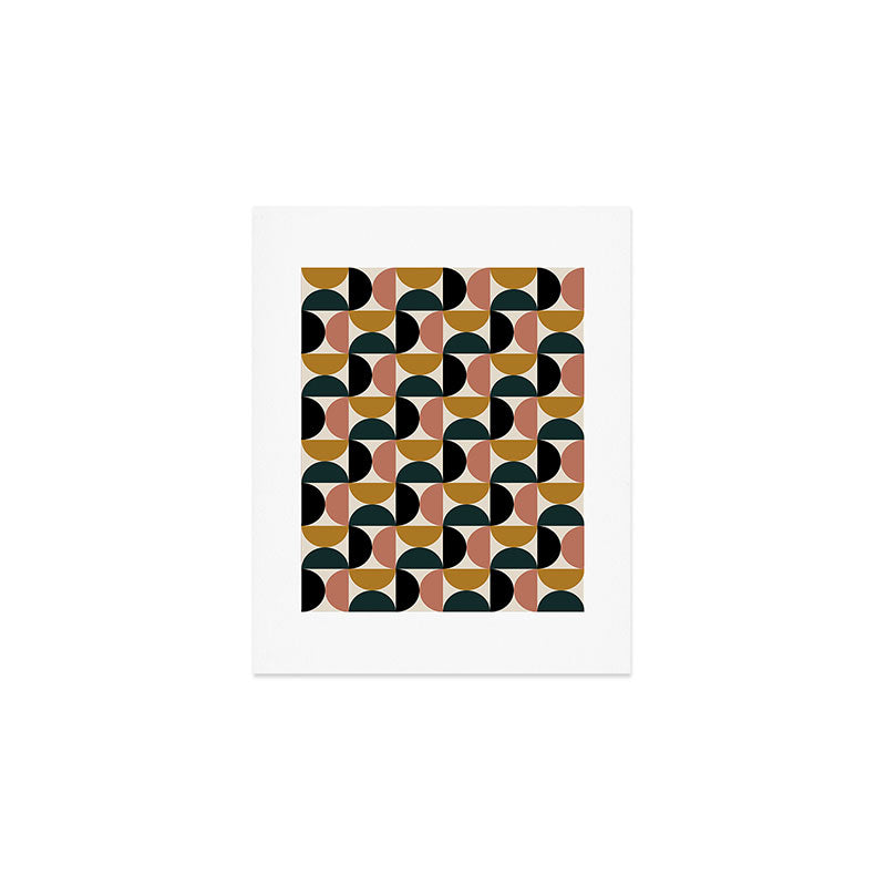 Bauhaus Mid Century Modern Geometric Pattern XIV Art Print Gallery Image 1