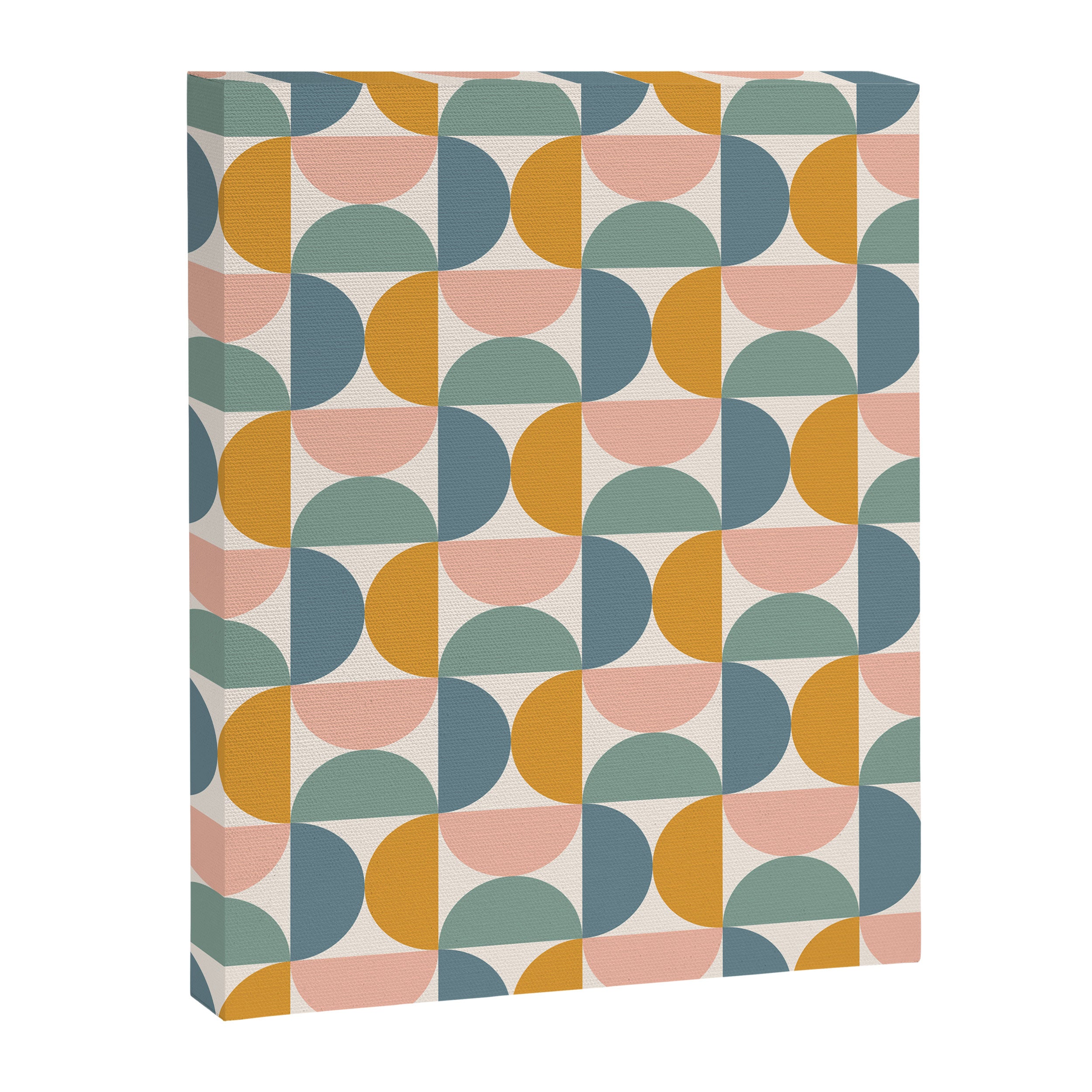 Bauhaus Mid Century Modern Geometric Pattern XVI Canvas Print Gallery Image 8
