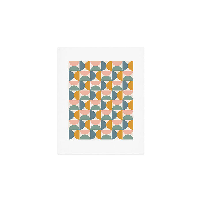 Bauhaus Mid Century Modern Geometric Pattern XVI Art Print Gallery Image 1