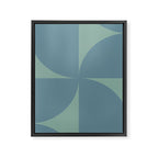 Bauhaus Mid Century Modern Geometric V Framed Canvas Print Gallery Image 8