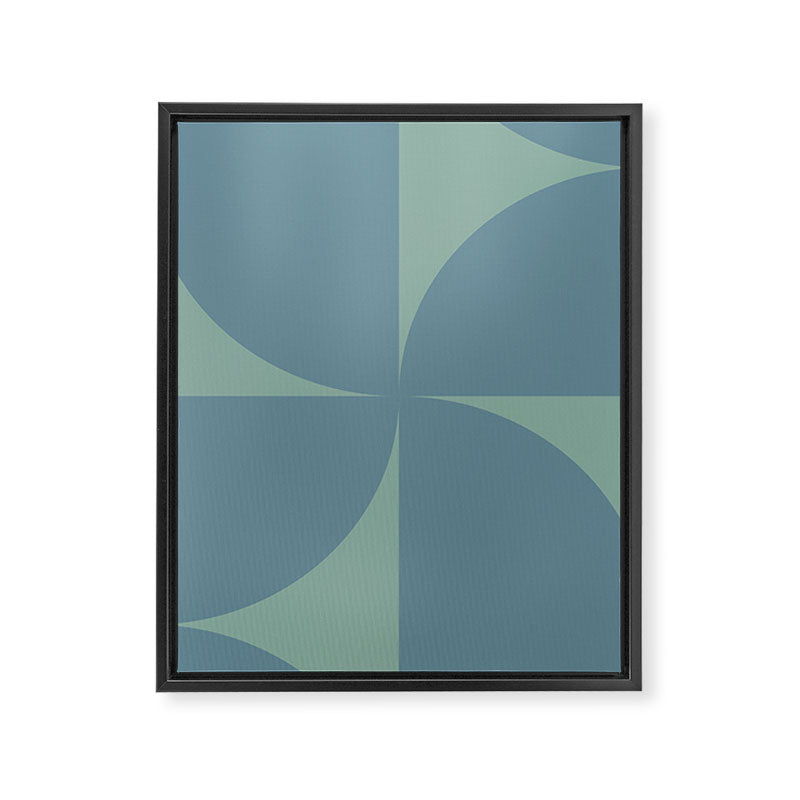 Bauhaus Mid Century Modern Geometric V Framed Canvas Print Gallery Image 8