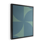 Bauhaus Mid Century Modern Geometric V Framed Canvas Print Gallery Image 2