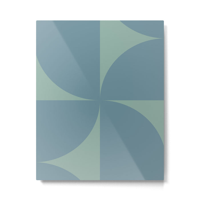 Bauhaus Mid Century Modern Geometric V Metal Print Gallery Image 1