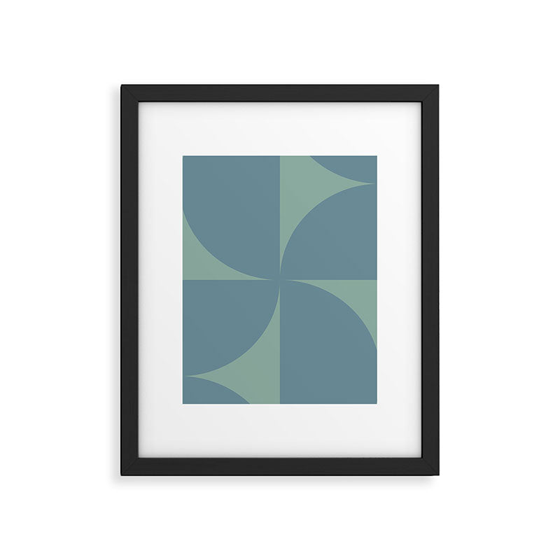 Bauhaus Mid Century Modern Geometric V Framed Art Print Gallery Image 6