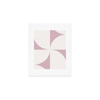 Bauhaus Mid Century Modern Geometric VIII Lilac Art Print Gallery Image 1
