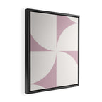 Bauhaus Mid Century Modern Geometric VIII Lilac Framed Canvas Print Gallery Image 2
