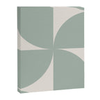 Bauhaus Mid Century Modern Geometric XII Sage Green Canvas Print Gallery Image 8