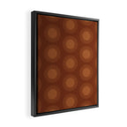Boho Summer Sun Pattern IX Burnt Red and Orange Framed Canvas Print Gallery Image 2