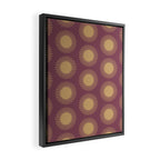 Boho Summer Sun Pattern XI Mauve and Neutral Yellow Framed Canvas Print Gallery Image 2