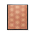 Boho Summer Sun Pattern XII Peach Framed Canvas Print Gallery Image 8
