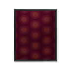 Boho Summer Sun Pattern XIII Dark Maroon Red Framed Canvas Print Gallery Image 8