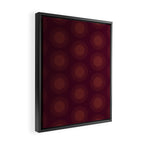 Boho Summer Sun Pattern XIII Dark Maroon Red Framed Canvas Print Gallery Image 2