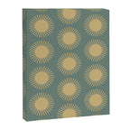 Boho Summer Sun Pattern XVI Neutral Earthy Sage Yellow Canvas Print Gallery Image 8
