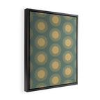 Boho Summer Sun Pattern XVI Neutral Earthy Sage Yellow Framed Canvas Print Gallery Image 2