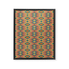 Boho Western Geometric Pattern I Framed Canvas Print Gallery Image 8