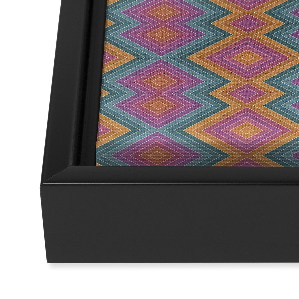 Boho Western Geometric Pattern II Framed Canvas Print Gallery Image 3