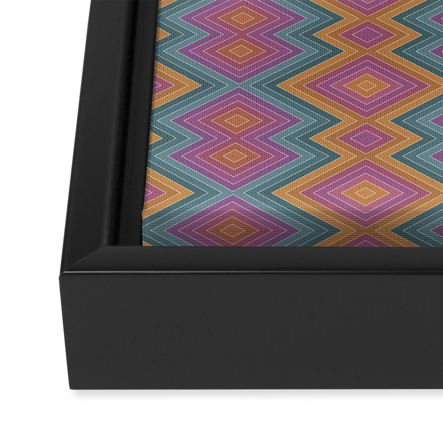 Boho Western Geometric Pattern II Framed Canvas Print Gallery Image 3
