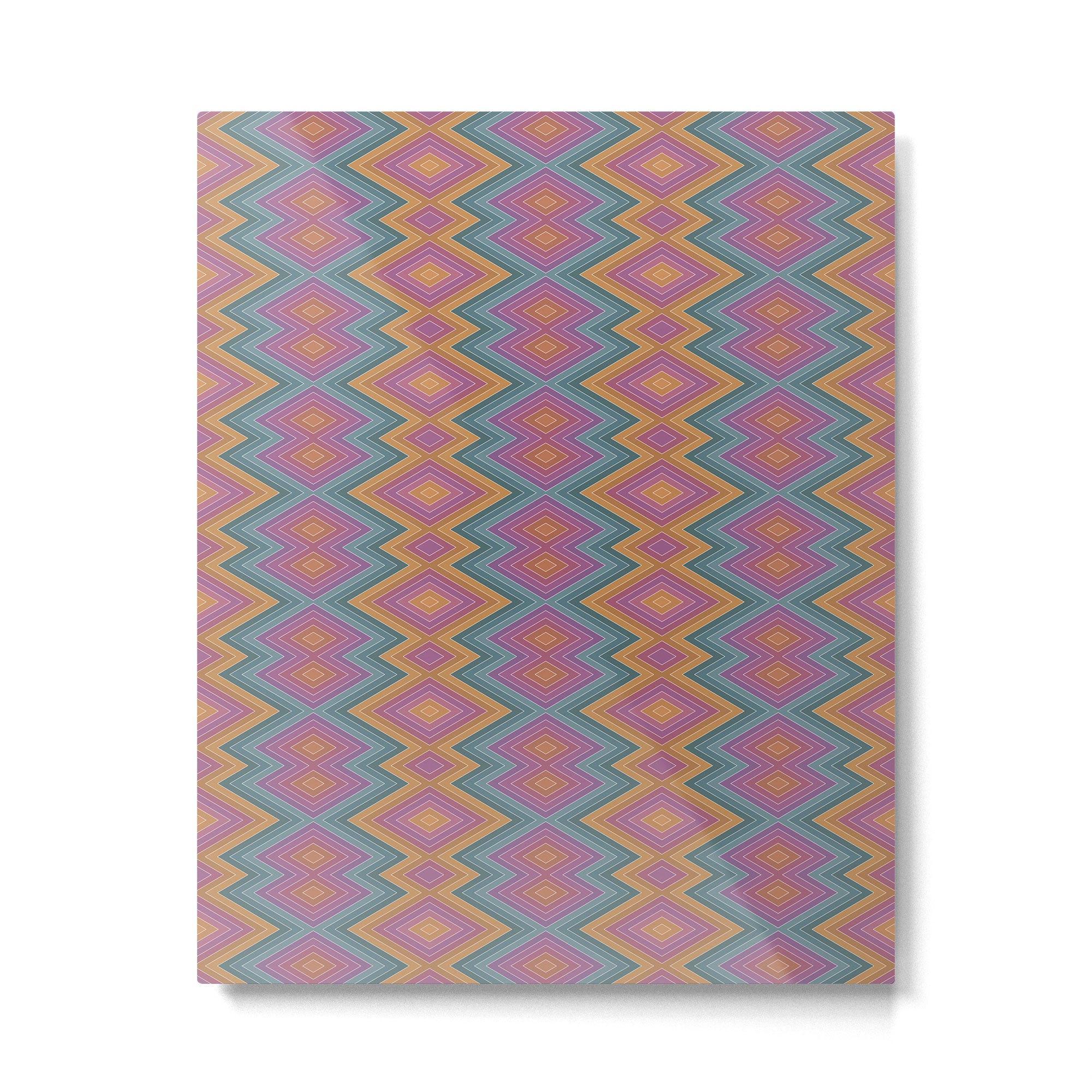 Boho Western Geometric Pattern II Metal Print Gallery Image 6