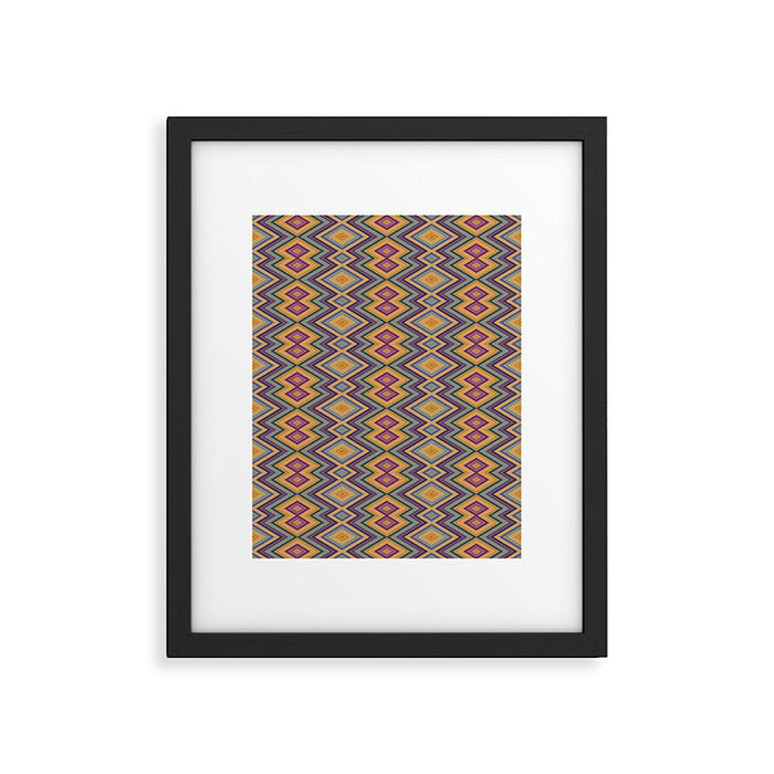 Boho Western Geometric Pattern IV Framed Art Print Gallery Image 1