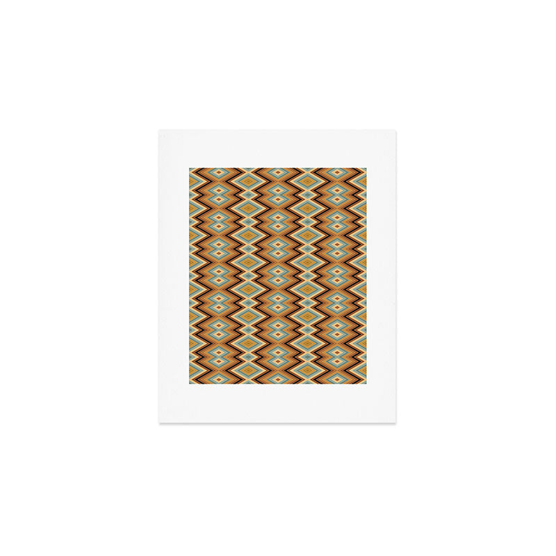 Boho Western Geometric Pattern V Art Print Gallery Image 1