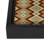 Boho Western Geometric Pattern V Framed Canvas Print Gallery Image 3