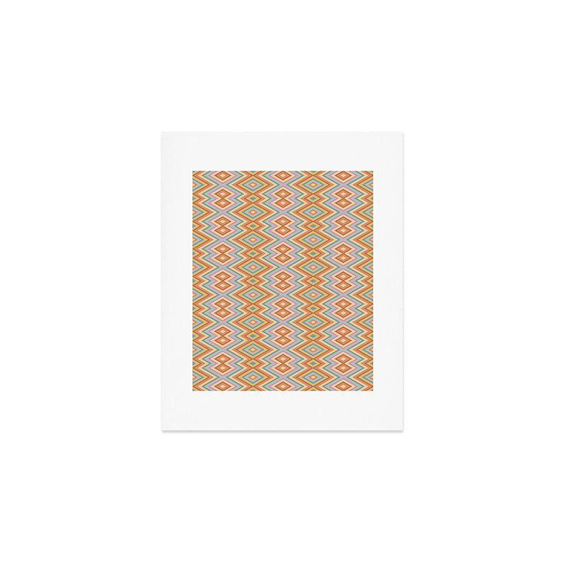 Boho Western Geometric Pattern VII Art Print Gallery Image 1